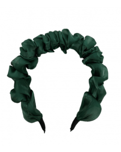 JA-NI Hair Accessories - Headband, The Green Wavy Silk